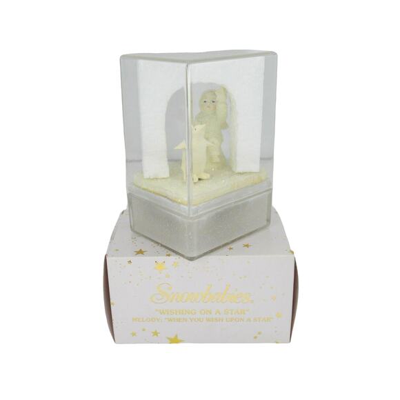 Snowbabies Melodies Music Box Wishing On A Star - Melody - Wish Upon Star 7647-3 - Picture 1 of 2